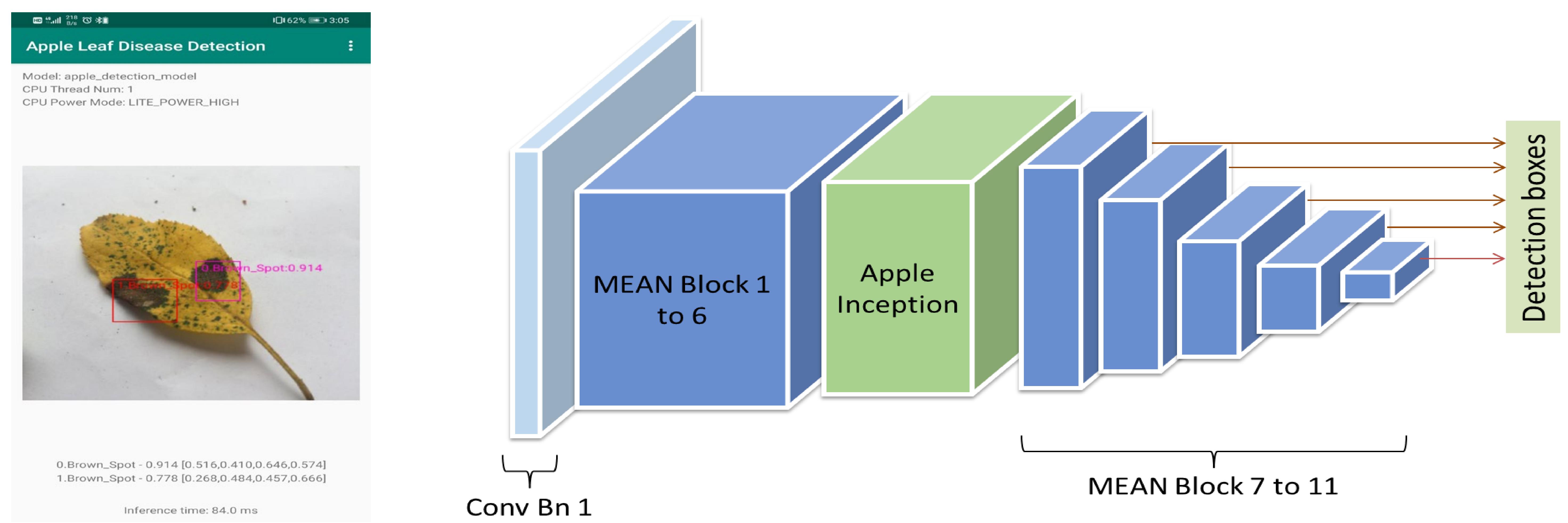Identification and Detection of Apple Leaf Diseases Based on Cloud Collaboration and Convolutional Neural Network